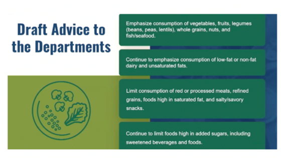 The Dietary Guidelines saga continues: II.  The same old recommendations