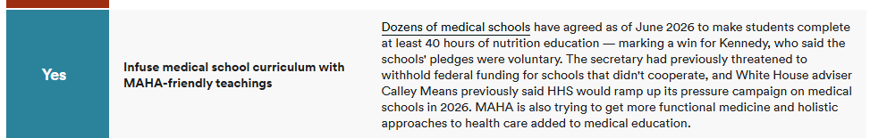Stat News’ assessment of MAHA progress: a mixed bag