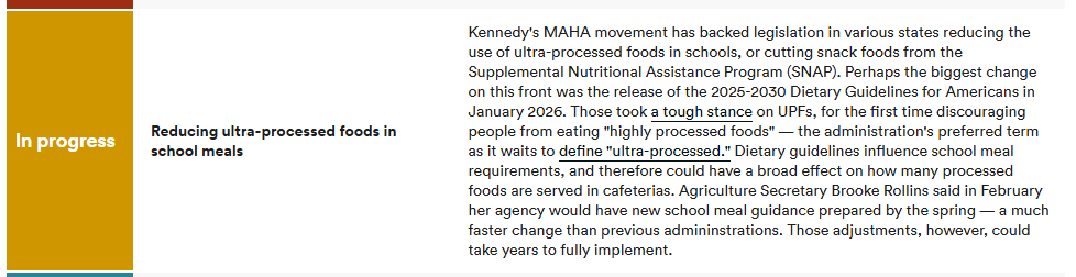 Stat News’ assessment of MAHA progress: a mixed bag